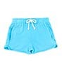 Color:Blue - Image 1 - Little Girl 2T-6X Dolphin Shorts