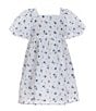 Copper Key Little Girl 2T-6X Floral Dress, Color:White - Image 1