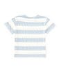 Copper Key Little Girls 2T-6X Knit Wide Stripe Boxy T-Shirt, Color:Blue - Image 2