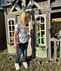Copper Key Little Girls 2T-6X Knit Wide Stripe Boxy T-Shirt, Color:Blue - Image 4