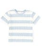 Copper Key Little Girls Knit Wide Stripe Boxy T-Shirt - Image 2