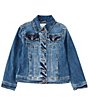 Color:Denim - Image 1 - Little Girls 2-6X Denim Jacket