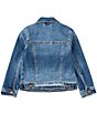 Color:Denim - Image 2 - Little Girls 2-6X Denim Jacket
