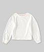 Color:Ivory - Image 1 - Little Girls 2T-6X Cozy Top