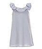 Copper Key Little Girls 2T-6X Flowy Easy Dress, Color:Light Blue - Image 1