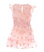 Color:Pink - Image 4 - X Kimberly Whitman Little Girls 2T-6X Family Matching Flutter Sleeve Butterfly Applique Dress