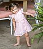 Color:Pink - Image 1 - X Kimberly Whitman Little Girls 2T-6X Family Matching Flutter Sleeve Butterfly Applique Dress