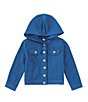 Color:Blue - Image 1 - Little Girls 2T-6X Hooded Jacket