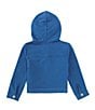 Color:Blue - Image 2 - Little Girls 2T-6X Hooded Jacket