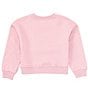 Color:Rose - Image 2 - Little Girls 2T-6X Horse Girl Sweatshirt
