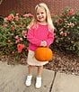 Copper Key Little Girls Jersey Roll Neck Sweater, Color:Hot Pink - Image 4