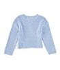 Copper Key Little Girls Jersey Roll Neck Sweater, Color:Periwinkle - Image 2