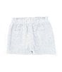 Color:Light Blue - Image 2 - Little Girls 2T-6X Pull On Striped Linen Shorts