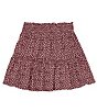Color:Plum - Image 1 - Little Girls 2T-6X Pull On Tiered Mini Skirt