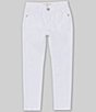 Color:White - Image 1 - Little Girls 2T-6X Rip and Repair Denim Jeans