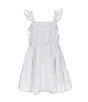 Color:White - Image 1 - Little Girls 2T-6X Ruffle Strap Dress