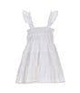 Color:White - Image 2 - Little Girls 2T-6X Ruffle Strap Dress