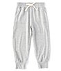 Color:Heather Grey - Image 1 - Little Girls 2T-6X Terry Jogger Pants