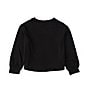 Color:Black - Image 2 - Little Girls 2T-6X Yummy Long-Sleeved Top