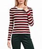 Copper Key Long Sleeve Stripe Top - Image 1