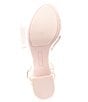 Color:Baby Pink - Image 6 - Lux Satin Bow Platform Dress Sandals