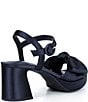 Copper Key Lux Satin Bow Family Matching Platform Dress Sandals - Image 5