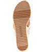 Color:Blush Gold - Image 6 - Melrose Rhinestone Cross Band Platform Wedge Sandals