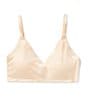 GB Micro Brush V-Neck Bra, Color:Nude - Image 1