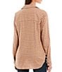 Color:Sand - Image 2 - Plaid Check Button Front Flannel Shirt