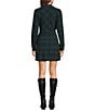 Copper Key Plaid Long Sleeve Mini Wrap Dress - Image 2
