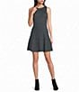 Copper Key Plaid Mini Dress - Image 1