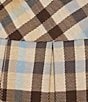 Copper Key Plaid Pleated Mini A-Line Skort - Image 4