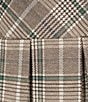 Copper Key Plaid Pleated Mini Skort - Image 4
