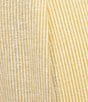 Copper Key Linen Stripe Coordinating Pull On Shorts, Color:Yellow - Image 4