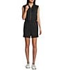 Copper Key Quarter Zip Romper, Color:Black - Image 1