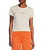 Color:Ivory - Image 1 - Relaxed Fit Lucky Girl Graphic T-Shirt