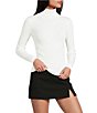 Copper Key Ribbed Knit Turtleneck Long Sleeve Top - Image 1