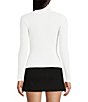 Copper Key Ribbed Knit Turtleneck Long Sleeve Top - Image 2