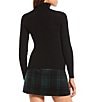 Color:Black - Image 2 - Ribbed Turtleneck Sweater