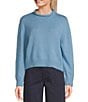 Copper Key Roll Neck Sweater, Color:Denim Blue - Image 1