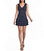 Copper Key Ruffled Knit Coordinating Mini Skirt - Image 3