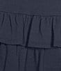 Copper Key Ruffled Knit Coordinating Mini Skirt - Image 4