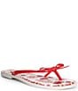 Copper Key Sandy Bow Floral Flip Flops - Image 1