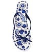 Copper Key Sandy Bow Floral Flip Flops - Image 5