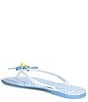 Copper Key Sandy Bow Gingham Flip Flops - Image 3