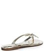 Copper Key Sandy Bow Metallic Flip Flops - Image 2