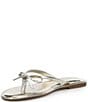 Copper Key Sandy Bow Metallic Flip Flops - Image 4