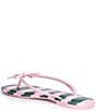 Copper Key Sandy Bow Striped Flip Flops - Image 3
