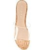 Color:Clear - Image 5 - Seaside Clear Vinyl Platform Cork Wedge Sandals