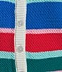Copper Key Short Sleeve Button Front Striped Cardigan - Image 4